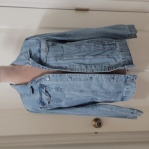 Primark Size M Blue Denim Trucker Jean Jacket, Excellent Used Condition